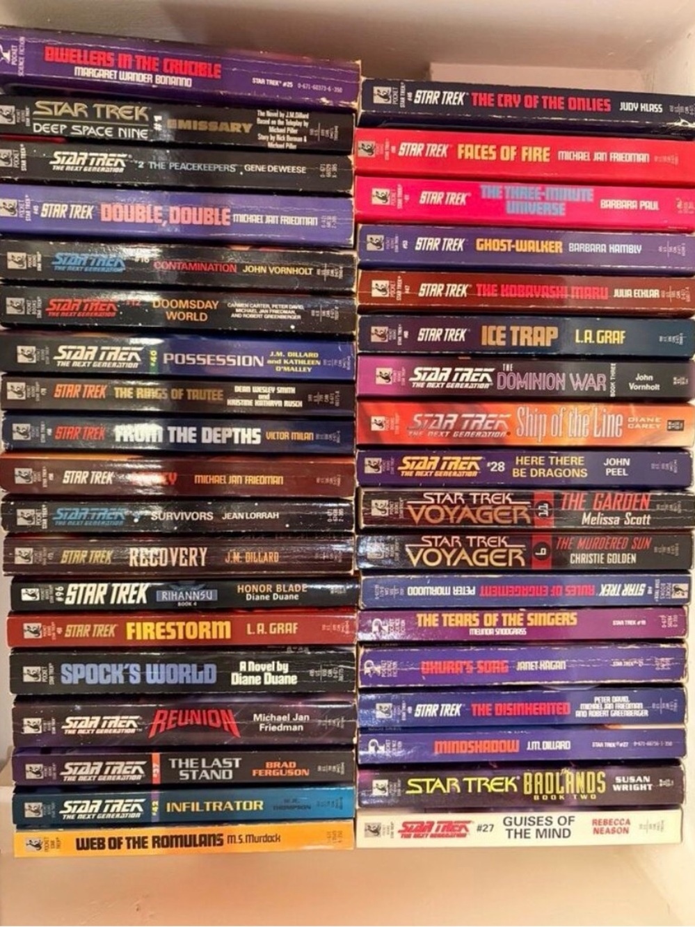 37 Paperback Star Trek Books Bundle